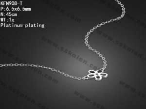 Sterling Silver Necklace - KFN908-T