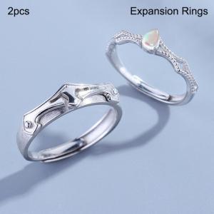 Sterling Silver Ring - KFR1389-WGBY