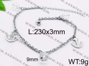 Stainless Steel Anklet - KJ1081-Z