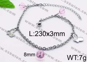 Stainless Steel Anklet - KJ1093-Z