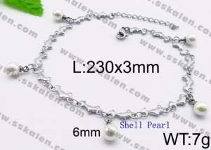 Stainless Steel Anklet - KJ1105-Z