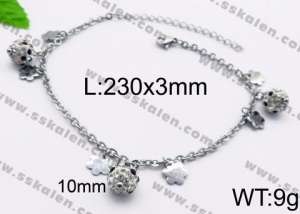 Stainless Steel Anklet - KJ1108-Z