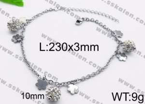 Stainless Steel Anklet - KJ1111-Z