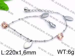 Stainless Steel Anklet - KJ1160-YJ