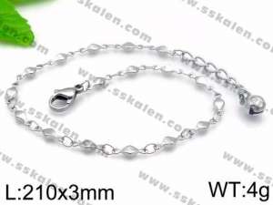 Stainless Steel Anklet - KJ1189-YJ