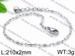 Stainless Steel Anklet - KJ1191-YJ