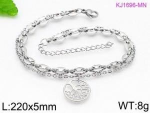 Stainless Steel Anklet - KJ1696-MN