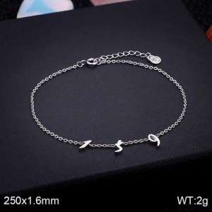 Stainless Steel Anklet - KJ1777-K