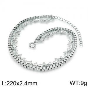 Stainless Steel Anklet - KJ2176-Z