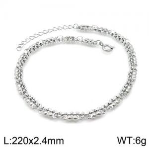 Stainless Steel Anklet - KJ2181-Z