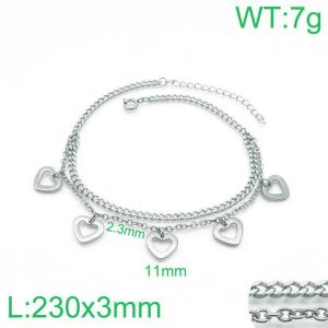 Stainless Steel Anklet - KJ2242-Z