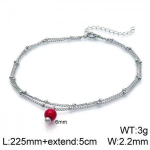 Stainless Steel Anklet - KJ2263-Z