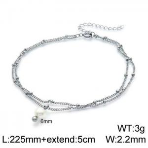 Stainless Steel Anklet - KJ2266-Z