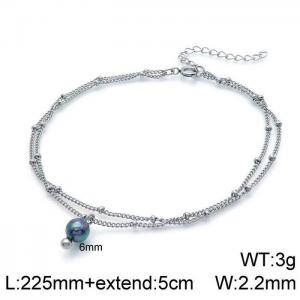 Stainless Steel Anklet - KJ2267-Z