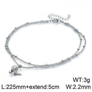 Stainless Steel Anklet - KJ2270-Z