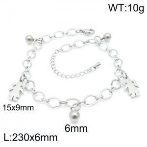 Stainless Steel Anklet - KJ2319-Z