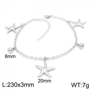 Stainless Steel Anklet - KJ2353-Z