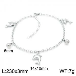 Stainless Steel Anklet - KJ2356-Z