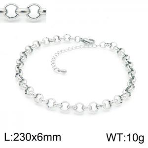 Stainless Steel Anklet - KJ2404-Z