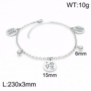 Stainless Steel Anklet - KJ2803-Z