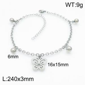 Stainless Steel Anklet - KJ3037-Z