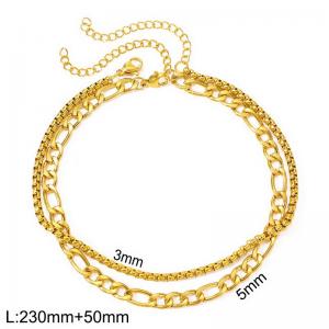 Gold-Plating Anklets - KJ4676-Z
