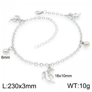 Stainless Steel Anklet - KJ4694-Z