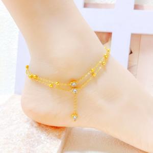 Gold-Plating Anklets - KJ4770-SXSJ