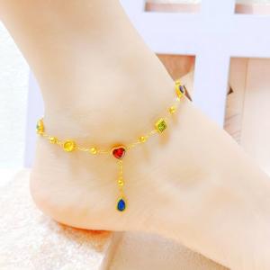 Gold-Plating Anklets - KJ4775-SXSJ