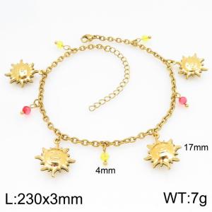 Stainless Steel Gold-plating Bracelet - KJ4800-Z