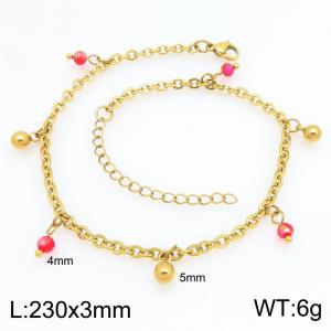 Gold-Plating Anklets - KJ4806-Z