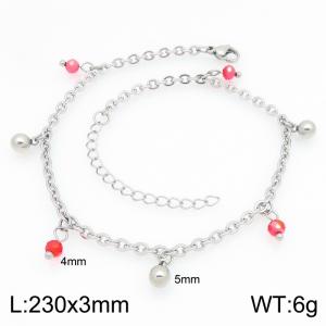 Stainless Steel Anklet - KJ4807-Z