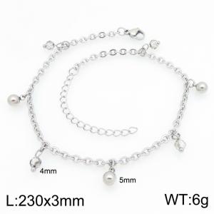 Stainless Steel Anklet - KJ4809-Z