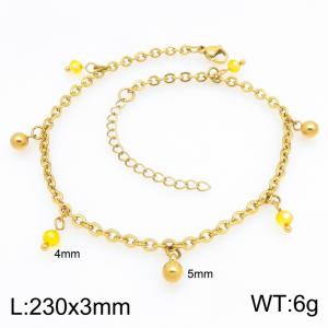 Gold-Plating Anklets - KJ4810-Z