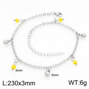 Stainless Steel Anklet - KJ4811-Z