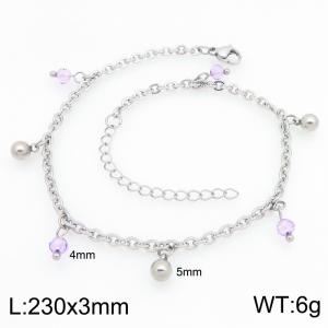Stainless Steel Anklet - KJ4815-Z