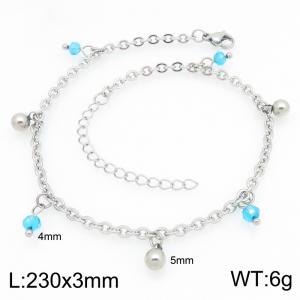 Stainless Steel Anklet - KJ4817-Z