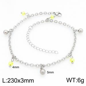 Stainless Steel Anklet - KJ4819-Z
