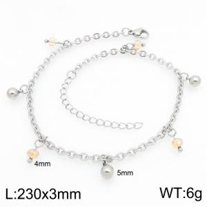 Stainless Steel Anklet - KJ4821-Z