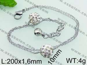 Stainless Steel Anklet - KJ825-YJ