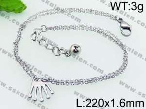 Stainless Steel Anklet - KJ828-YJ