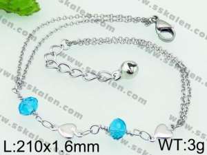 Stainless Steel Anklet - KJ886-YJ