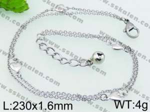 Stainless Steel Anklet - KJ893-YJ