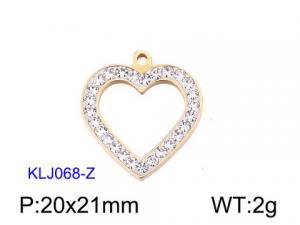 Stainless Steel Charms - KLJ068-Z