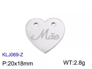 Stainless Steel Charms - KLJ069-Z