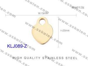 Stainless Steel Charms - KLJ089-Z