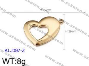 Stainless Steel Charms - KLJ097-Z