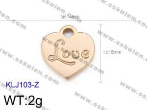 Stainless Steel Charms - KLJ103-Z