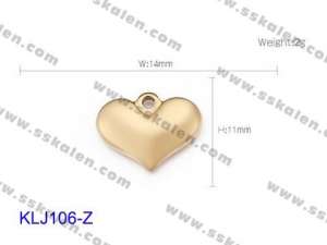 Stainless Steel Charms - KLJ106-Z
