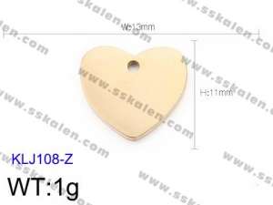 Stainless Steel Charms - KLJ108-Z